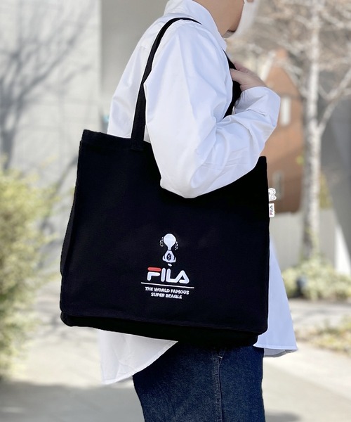 【FILA/フィラ × PEANUTS/ピーナッツ】刺繍 トートバッグ