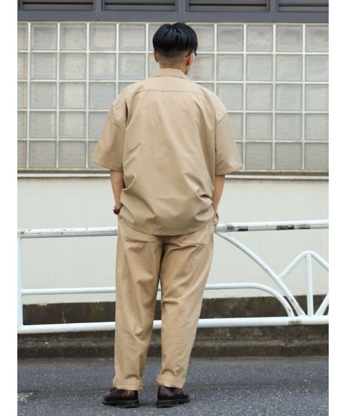 PLUS ONE(プラスワン)の「【接触冷感】【PLUS ONE】サラサラオープンカラーシャツ(シャツ/ブラウス・メンズ・グリーン/ダークベージュ/オフホワイト・M/L/XL/S)」の17枚目の写真