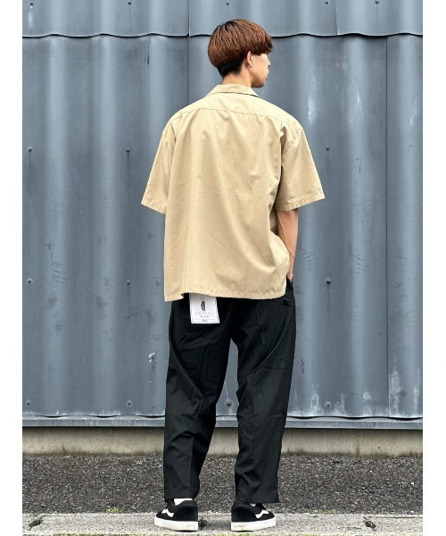 PLUS ONE(プラスワン)の「【接触冷感】【PLUS ONE】サラサラオープンカラーシャツ(シャツ/ブラウス・メンズ・グリーン/ダークベージュ/オフホワイト・M/L/XL/S)」の20枚目の写真