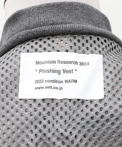 MOUNTAIN RESEARCH(マウンテンリサーチ)の「【MOUNTAIN RESEARCH/マウンテンリサーチ】Phishing Vest(ベスト・メンズ・ブラック・LARGE)」の10枚目の写真