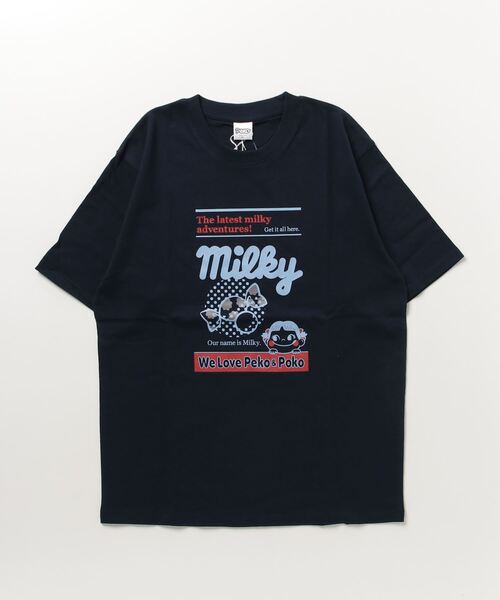 MARUKAWA(マルカワ)の「Peko/ペコ キャラクタープリント 半袖Tシャツ(Tシャツ/カットソー・レディース・パープル/ホワイト/ネイビー/グレー・L/LL/M)」の9枚目の写真