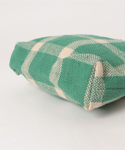 BICASH(ビカーシ)の「【TARANGO/タランゴ】ジュートチェックバッグ/#JLB-436(トートバッグ・レディース・サックスブルー/イエロー/ライトグレー・FREE)」の5枚目の写真