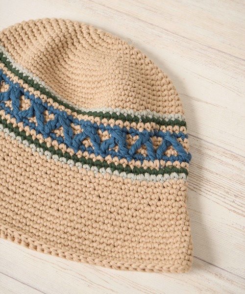 Mighty Shine（マイティシャイン）の「Groovy Knit Hat - Nordic -【Mighty Shine / マイティシャイン】1233002（ハット・メンズ・ブラック/ベージュ・FREE）」の5枚目の写真