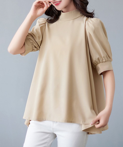 Amulet（アミュレット）の「ボウタイリボンブラウス（シャツ/ブラウス・レディース・ブルー/ブラック/ホワイト/ベージュ/グリーン・FREE）」の13枚目の写真