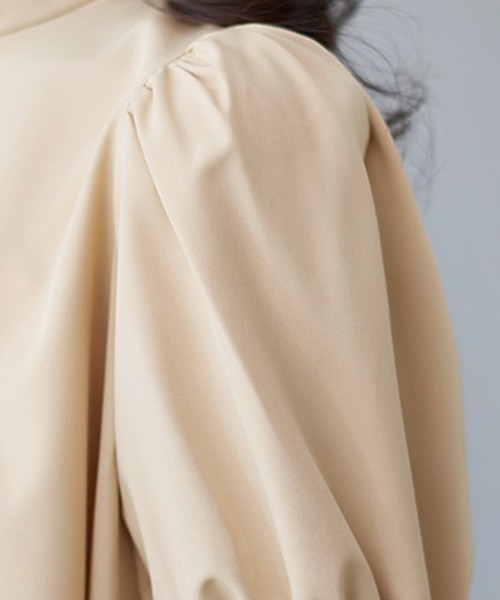 Amulet（アミュレット）の「ボウタイリボンブラウス（シャツ/ブラウス・レディース・ブルー/ブラック/ホワイト/ベージュ/グリーン・FREE）」の22枚目の写真