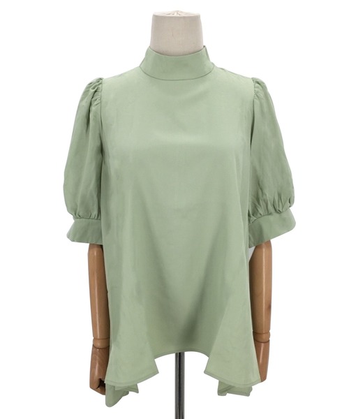 Amulet（アミュレット）の「ボウタイリボンブラウス（シャツ/ブラウス・レディース・ブルー/ブラック/ホワイト/ベージュ/グリーン・FREE）」の16枚目の写真