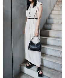 MURUA | ウエストベルトワイドロンパース(つなぎ/オールインワン)