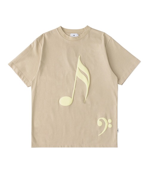 FTW（エフティダブリュー）の「MUSICAL SIGN S/S TEE（Tシャツ/カットソー・メンズ・ホワイト/ベージュ/ブラック・MEDIUM/LARGE）」の3枚目の写真
