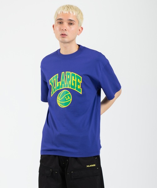XLARGE（エクストララージ）の「COLLEGE LOGO S/S TEE（Tシャツ/カットソー・メンズ・ホワイト/パープル/ブラック・S/M/L/XL）」の15枚目の写真