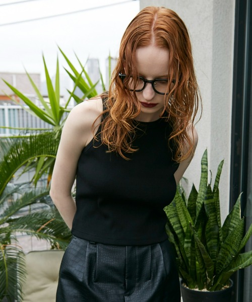 WONEM(ウォンエム)の「embroideryロゴアメスリトップス(タンクトップ・レディース・ホワイト/ブラック/グレー・1/2)」の6枚目の写真