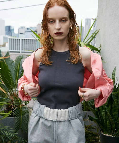 WONEM(ウォンエム)の「embroideryロゴアメスリトップス(タンクトップ・レディース・ホワイト/ブラック/グレー・1/2)」の18枚目の写真