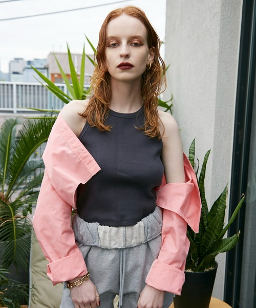 WONEM(ウォンエム)の「embroideryロゴアメスリトップス(タンクトップ・レディース・ホワイト/ブラック/グレー・1/2)」の21枚目の写真
