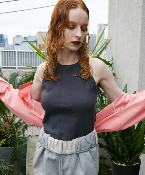 WONEM(ウォンエム)の「embroideryロゴアメスリトップス(タンクトップ・レディース・ホワイト/ブラック/グレー・1/2)」の22枚目の写真