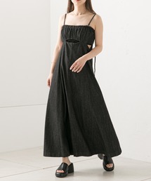 Chico | サイドカットデニムキャミワンピース(ワンピース)