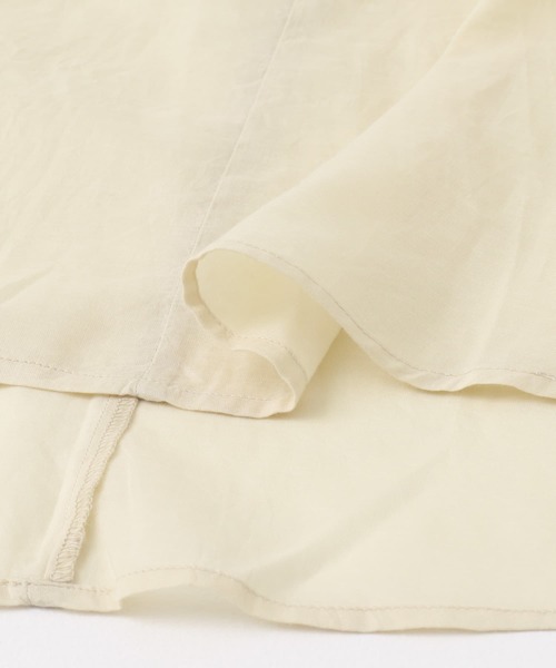 audrey and john wad（オードリーアンドジョンワッド）の「Audrey and John Wad　コットンボイル袖ボリュームブラウス（シャツ/ブラウス・レディース・ブラック/アイボリー・FREE）」の5枚目の写真