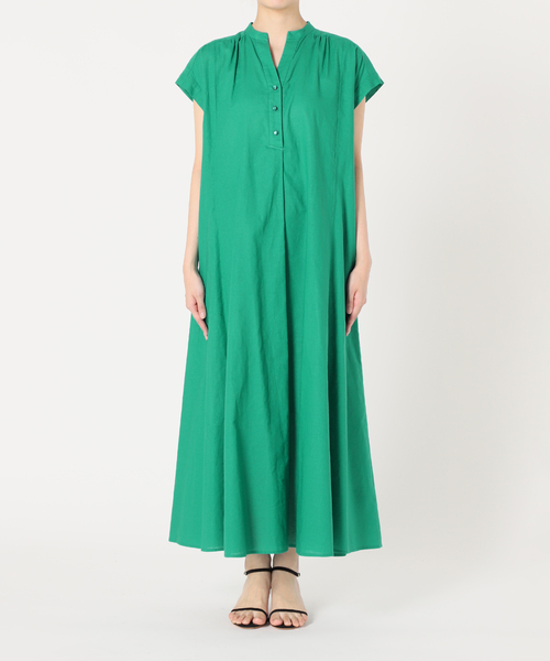 La TOTALITE（ラトータリテ）の「リネン混シャツワンピース（シャツワンピース・レディース・チャコールグレー/グリーン/レッド/ネイビー・36/38）」の15枚目の写真