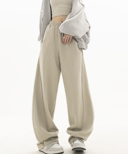 aimoha（アイモハ）の「３Dカーブワイドパンツ（その他パンツ・レディース・ブラック/ベージュ/ダークグレー/グレー・MEDIUM/LARGE/XX-LARGE/SMALL/X-LARGE）」の12枚目の写真