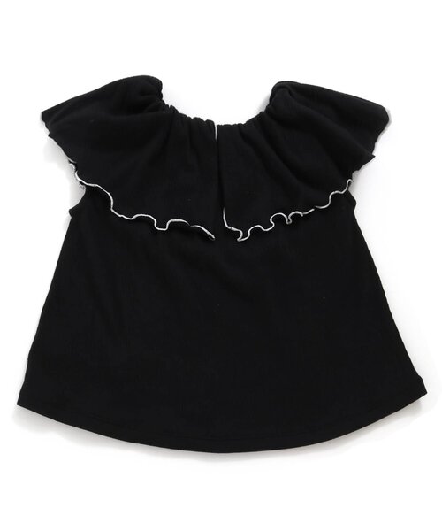 BREEZE（ブリーズ）の「前後2WAYえりふりふりトップス（シャツ/ブラウス・キッズ・ブラック/ラベンダー/エメラルド・100/130/120/140/110/80/90）」の10枚目の写真