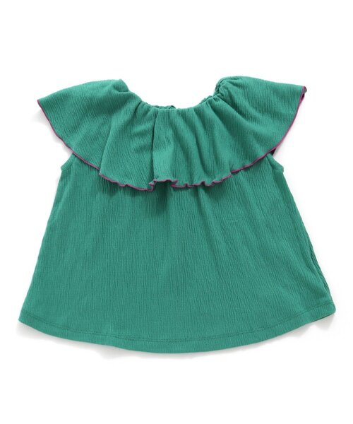 BREEZE（ブリーズ）の「前後2WAYえりふりふりトップス（シャツ/ブラウス・キッズ・ブラック/ラベンダー/エメラルド・100/130/120/140/110/80/90）」の11枚目の写真