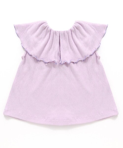 BREEZE（ブリーズ）の「前後2WAYえりふりふりトップス（シャツ/ブラウス・キッズ・ブラック/ラベンダー/エメラルド・100/130/120/140/110/80/90）」の12枚目の写真