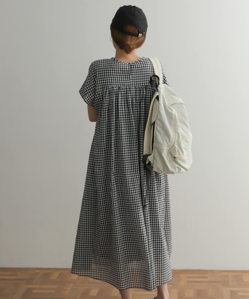 おまとめページ　アーバンリサーチドアーズ　リネンコットン半袖ロングワンピース URBAN RESEARCH DOORS（アーバンリサーチドアーズ）の「コットン