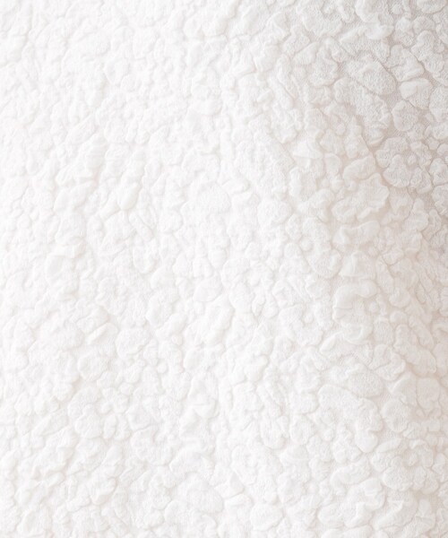 couture brooch（クチュールブローチ）の「◆バックフェイクパール膨れジャガードトップス（Tシャツ/カットソー・レディース・ブラック/アイボリー・36/38/40/42）」の4枚目の写真