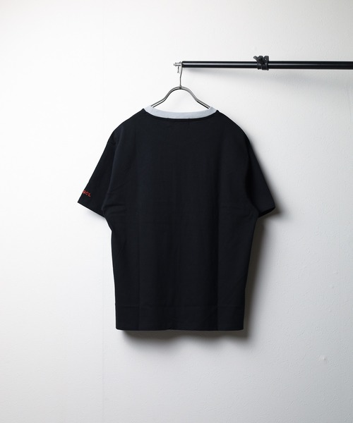 B.I.D.(ビーアイディー)の「《KANGOL》刺繍ビッグサイズ リンガークルーネックTシャツ(Tシャツ/カットソー・レディース・ブラック/ホワイト/マルチ/グリーン/グレー・LARGE/X-LARGE/MEDIUM)」の7枚目の写真