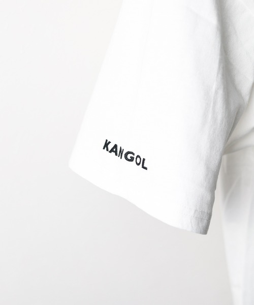 B.I.D.(ビーアイディー)の「《KANGOL》刺繍ビッグサイズ リンガークルーネックTシャツ(Tシャツ/カットソー・レディース・ブラック/ホワイト/マルチ/グリーン/グレー・LARGE/X-LARGE/MEDIUM)」の9枚目の写真