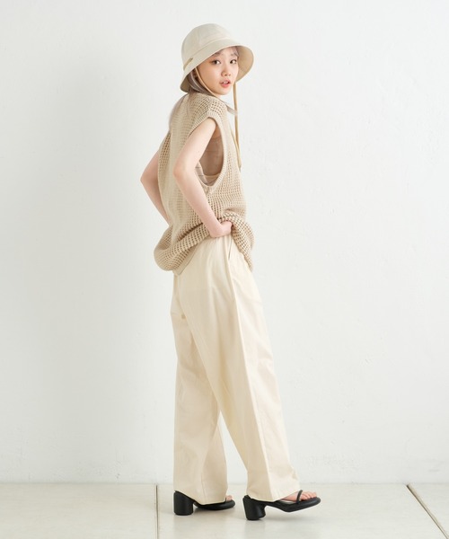 WHIMSIC(ウィムジック)の「【UNISEX】メトロハット(ハット・メンズ・アイボリー/ブラック・FREE)」の9枚目の写真