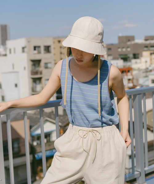 WHIMSIC(ウィムジック)の「【UNISEX】メトロハット(ハット・メンズ・アイボリー/ブラック・FREE)」の5枚目の写真