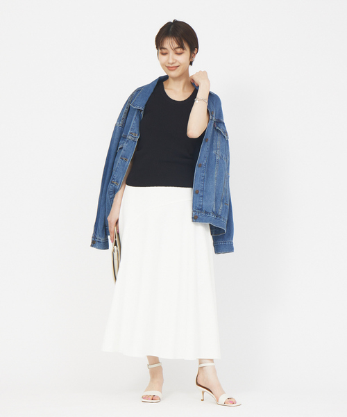 Rouge vif（ルージュヴィフ）の「リブタンク（タンクトップ・レディース・ブラック/ホワイト・フリー）」の14枚目の写真