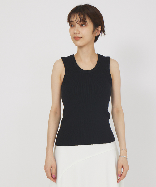 Rouge vif（ルージュヴィフ）の「リブタンク（タンクトップ・レディース・ブラック/ホワイト・フリー）」の11枚目の写真