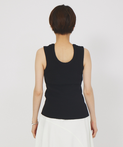 Rouge vif（ルージュヴィフ）の「リブタンク（タンクトップ・レディース・ブラック/ホワイト・フリー）」の13枚目の写真