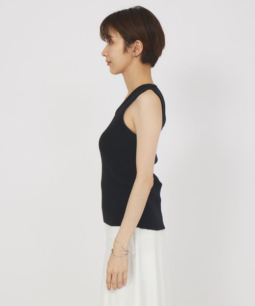 Rouge vif（ルージュヴィフ）の「リブタンク（タンクトップ・レディース・ブラック/ホワイト・フリー）」の16枚目の写真