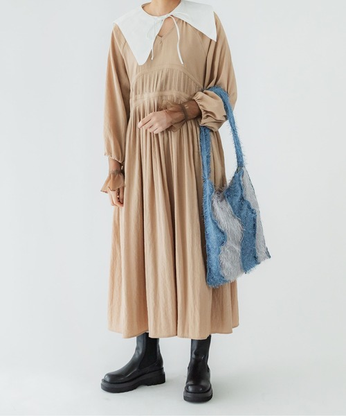 CONTROL FREAK(コントロールフリーク)の「CONTROL FREAK(コントロールフリーク)フェザーウェーブパッチトート(トートバッグ・レディース・ボルドー/ブルー/ベージュ・FREE)」の12枚目の写真