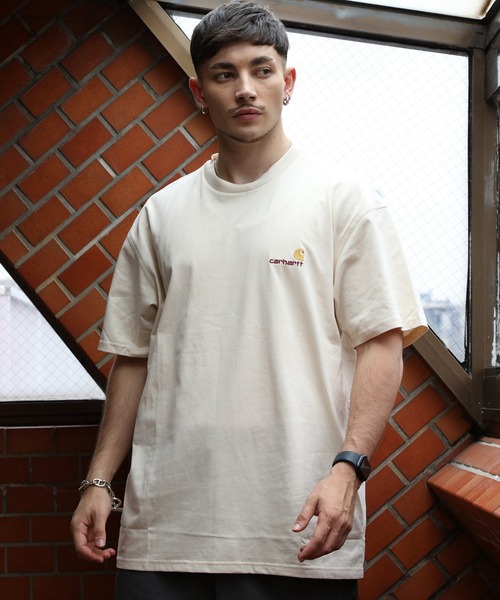 Carhartt（カーハート）の「Carhartt ロゴ刺繍Tシャツ（Tシャツ/カットソー・メンズ・ブラック/グレー/キナリ・X-LARGE/LARGE/MEDIUM）」の4枚目の写真