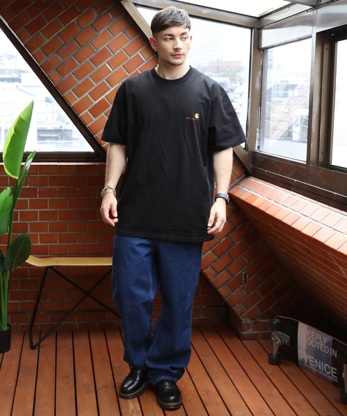 Carhartt（カーハート）の「Carhartt ロゴ刺繍Tシャツ（Tシャツ/カットソー・メンズ・ブラック/グレー/キナリ・X-LARGE/LARGE/MEDIUM）」の17枚目の写真