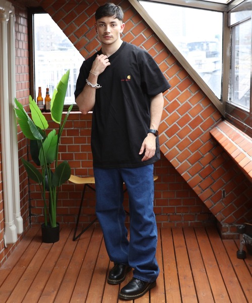 Carhartt（カーハート）の「Carhartt ロゴ刺繍Tシャツ（Tシャツ/カットソー・メンズ・ブラック/グレー/キナリ・X-LARGE/LARGE/MEDIUM）」の22枚目の写真