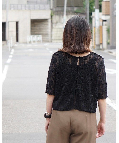 Chouchour(シュシュール)の「【chouchour/シュシュール】パイルジャガード2Wayカーディガン(カーディガン/ボレロ・レディース・ホワイト/ブラック/ブルー・FREE)」の11枚目の写真