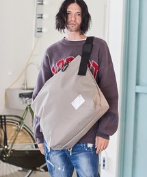 ADAMPATEK/water repellent nylon shoulder big bag/撥水ナイロンショルダービッグバッグ