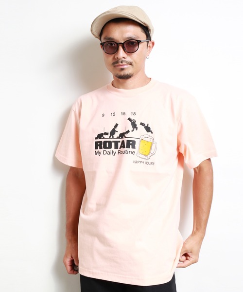 ROTAR(ローター)の「My Daily Routine Tee(Tシャツ/カットソー・メンズ・ホワイト/ブラック/ピンク系その他・SMALL/MEDIUM/LARGE/X-LARGE)」の5枚目の写真
