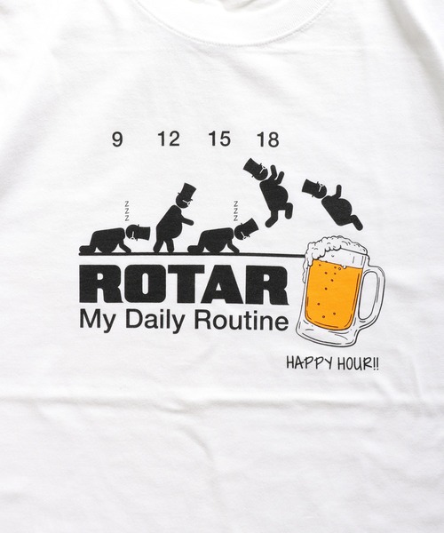ROTAR(ローター)の「My Daily Routine Tee(Tシャツ/カットソー・メンズ・ホワイト/ブラック/ピンク系その他・SMALL/MEDIUM/LARGE/X-LARGE)」の9枚目の写真