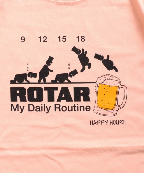 ROTAR(ローター)の「My Daily Routine Tee(Tシャツ/カットソー・メンズ・ホワイト/ブラック/ピンク系その他・SMALL/MEDIUM/LARGE/X-LARGE)」の8枚目の写真