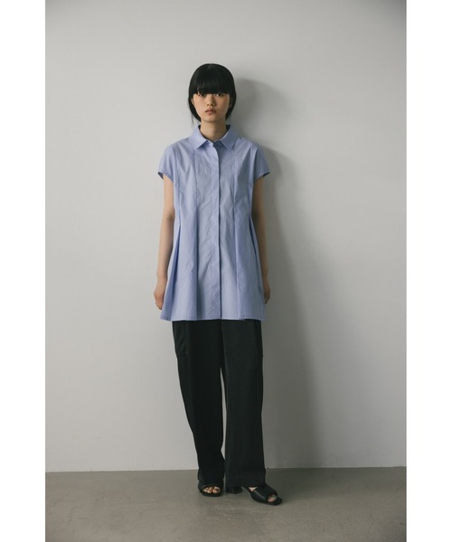 STYLEMIXER(スタイルミキサー)の「タックフレアノースリーブシャツ(シャツ/ブラウス・レディース・ホワイト/ブラック/サックスブルー・FREE)」の17枚目の写真