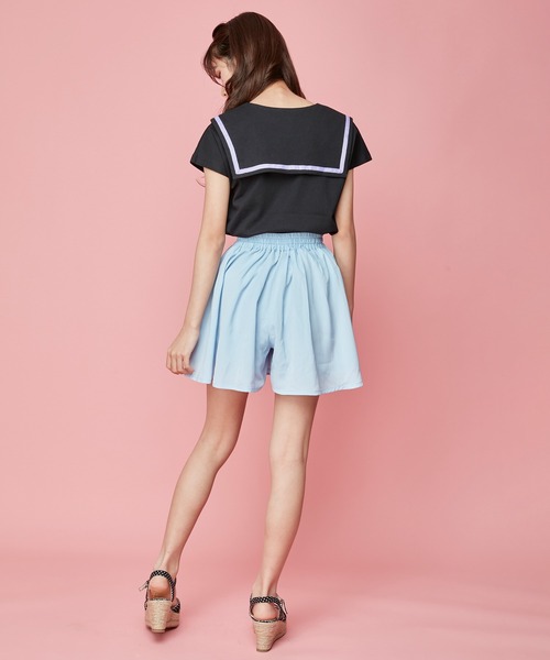 JENNI love（ジェニィラブ）の「接触冷感えり付きTシャツ（Tシャツ/カットソー・キッズ・ブラック/サックスブルー/ブラウン・130cm/140cm/160cm/150cm）」の5枚目の写真