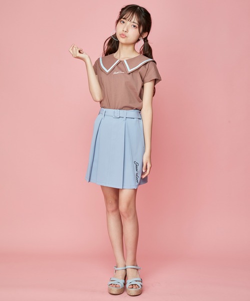 JENNI love（ジェニィラブ）の「接触冷感えり付きTシャツ（Tシャツ/カットソー・キッズ・ブラック/サックスブルー/ブラウン・130cm/140cm/160cm/150cm）」の7枚目の写真