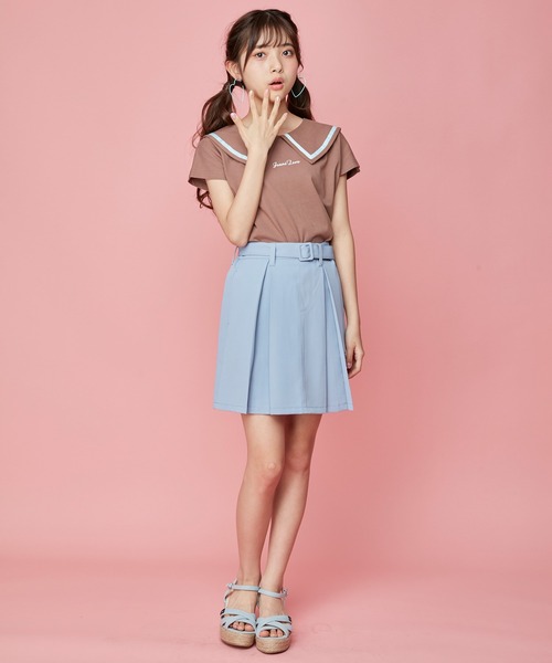 JENNI love（ジェニィラブ）の「接触冷感えり付きTシャツ（Tシャツ/カットソー・キッズ・ブラック/サックスブルー/ブラウン・130cm/140cm/160cm/150cm）」の8枚目の写真