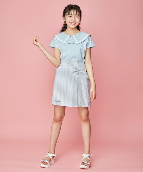 JENNI love（ジェニィラブ）の「接触冷感えり付きTシャツ（Tシャツ/カットソー・キッズ・ブラック/サックスブルー/ブラウン・130cm/140cm/160cm/150cm）」の11枚目の写真