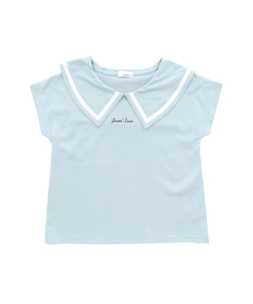 JENNI love（ジェニィラブ）の「接触冷感えり付きTシャツ（Tシャツ/カットソー・キッズ・ブラック/サックスブルー/ブラウン・130cm/140cm/160cm/150cm）」の16枚目の写真