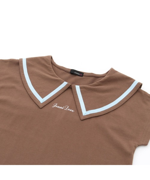 JENNI love（ジェニィラブ）の「接触冷感えり付きTシャツ（Tシャツ/カットソー・キッズ・ブラック/サックスブルー/ブラウン・130cm/140cm/160cm/150cm）」の18枚目の写真